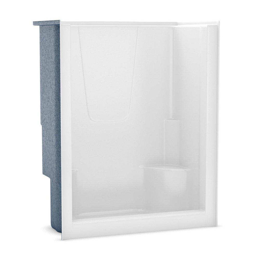 60 x 35-1/2 x 74-1/2 in. Alcove Shower Unit in White