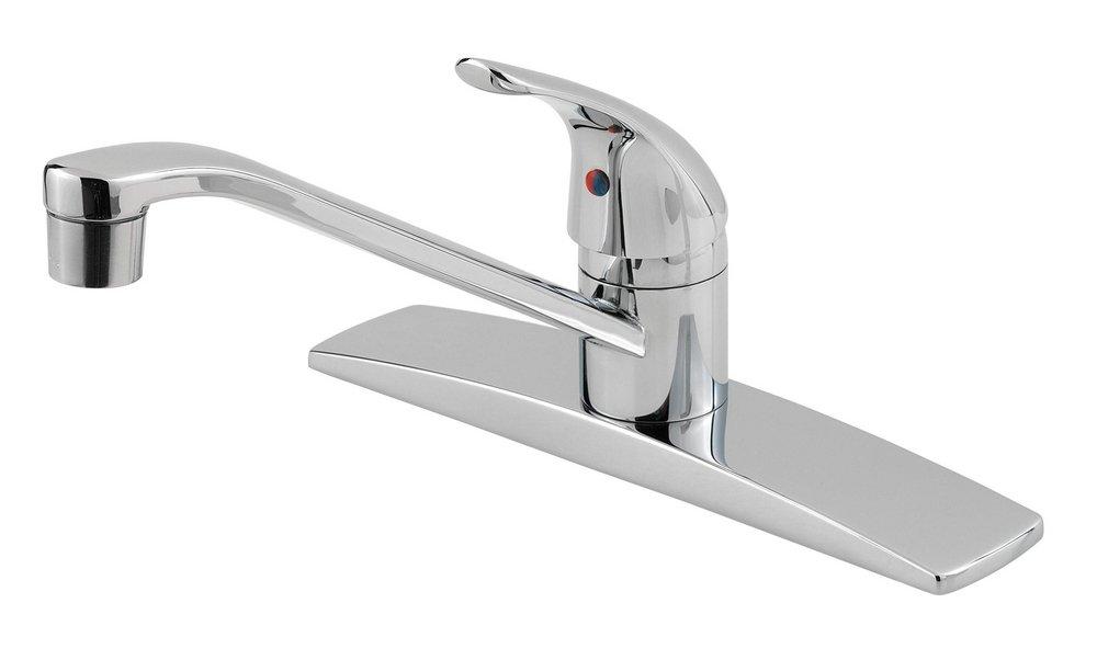 Pfister Pfirst Series™ Single Handle Kitchen Faucet in Polished Chrome