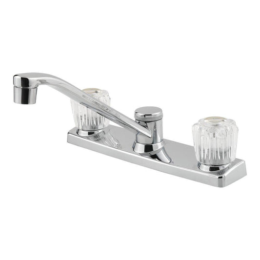 Pfister Pfirst Series™ Two Handle Kitchen Faucet in Polished Chrome