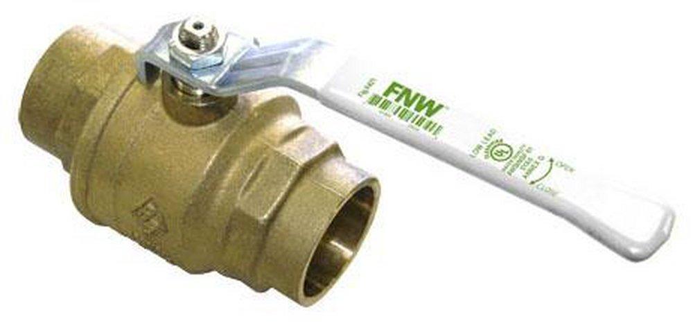 FNW® Figure X421 1 in. Brass Full Port Sweat 600# Ball Valve