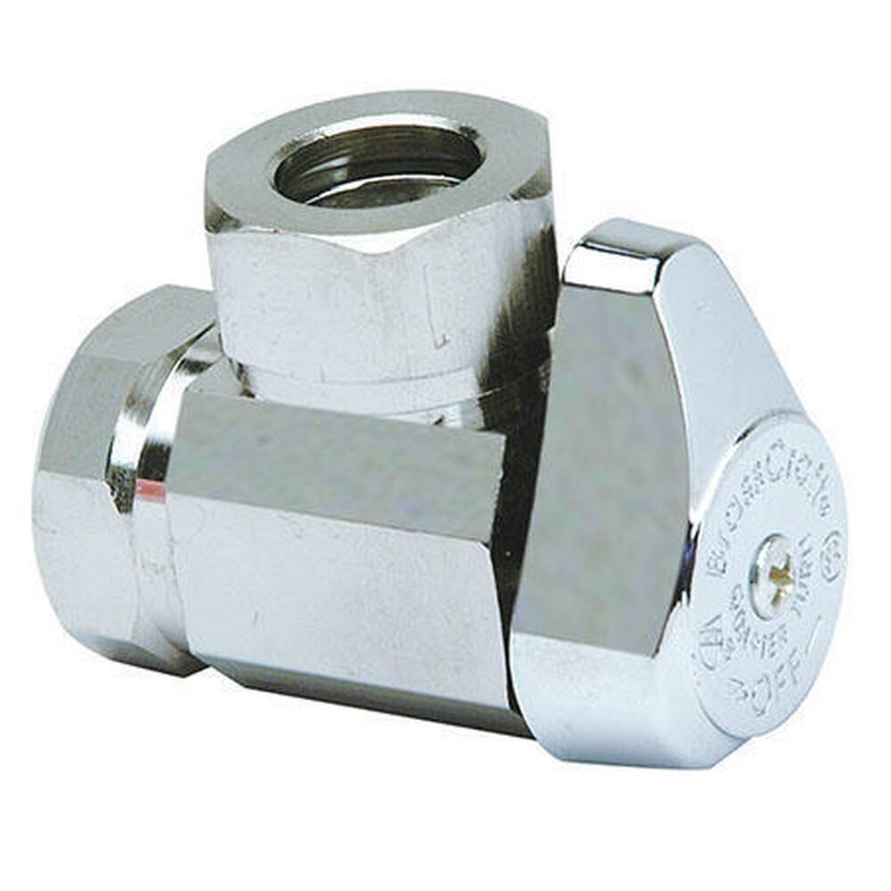 BrassCraft G23301 Series 1/2 in x 1/2 in Angle Supply Stop Valve in Polished Chrome