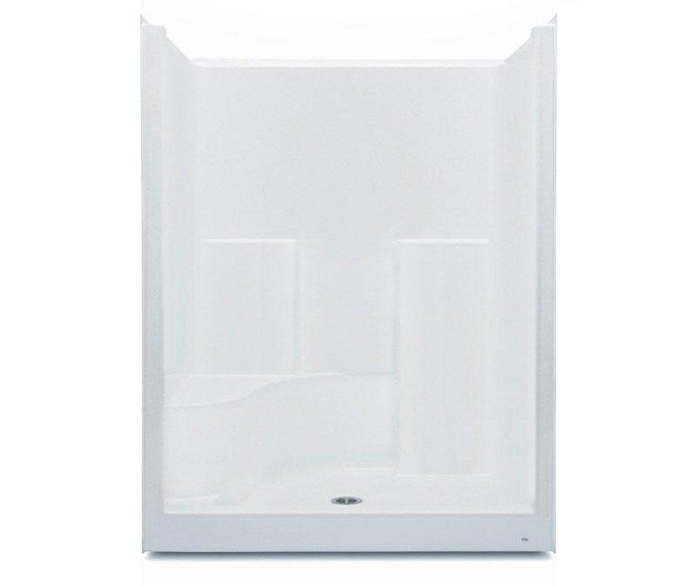 Aquatic Everyday 37-1/4 x 60 x 80-1/4 in. Alcove Shower Unit in White