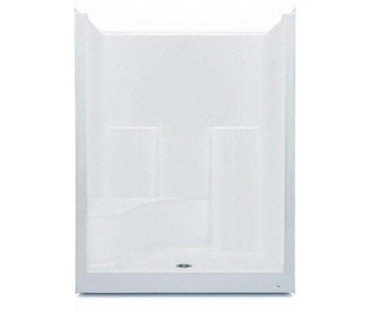 Aquatic Everyday 37-1/4 x 60 x 80-1/4 in. Alcove Shower Unit in White