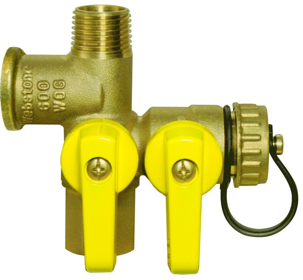 Webstone a brand of NIBCO 4167 Series 1/2 in. Pro-Pal Full Port Brass Ball Valve with Hi-Flow Hose Drain