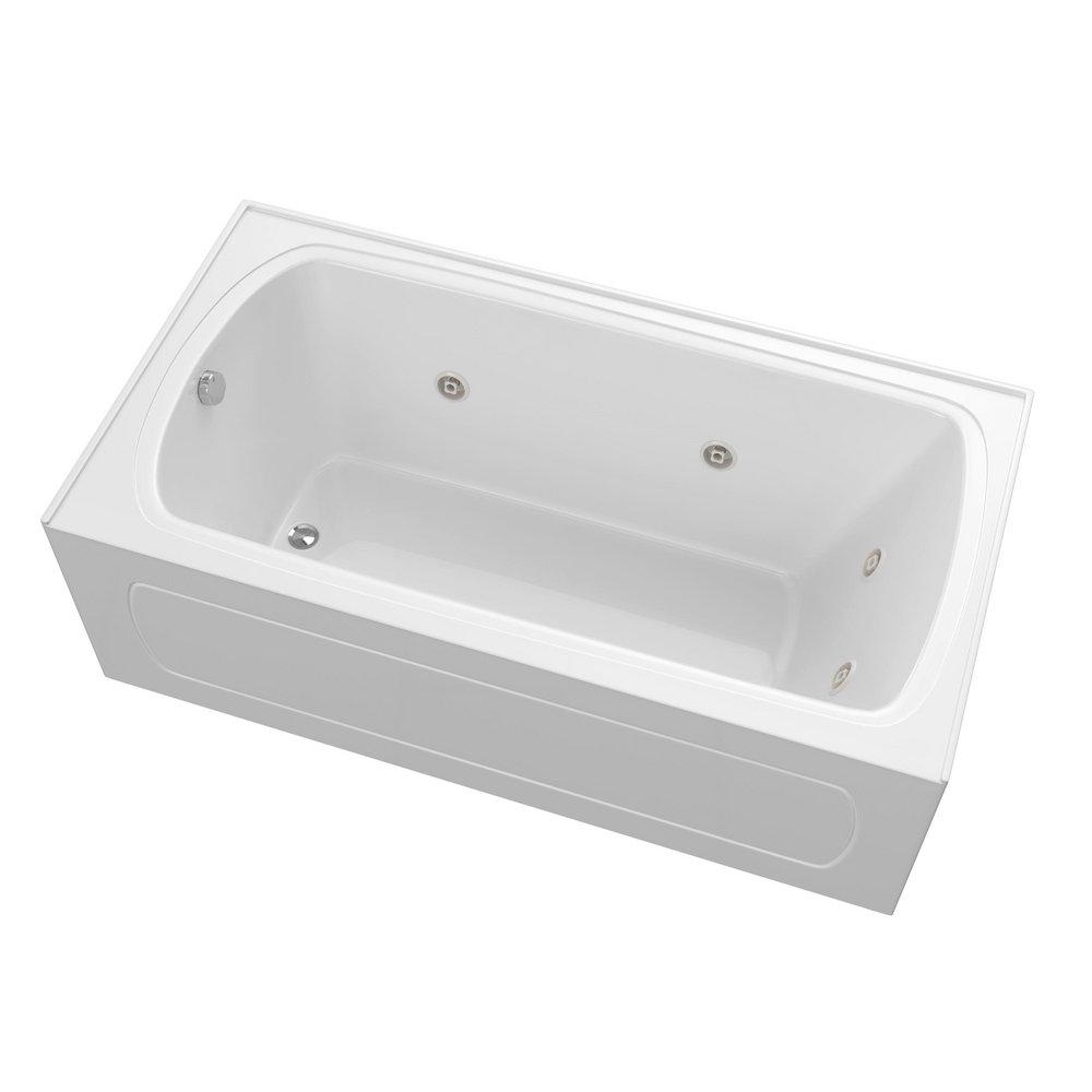 PROFLO® Plus A Series 60 in. x 32 in. Whirlpool Alcove Bathtub with Left Drain in White