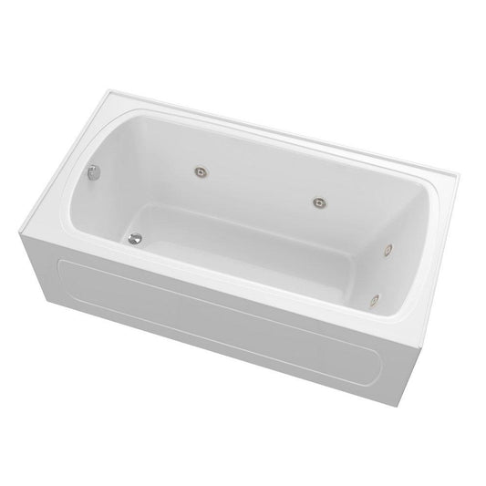 PROFLO® Plus A Series 60 in. x 32 in. Whirlpool Alcove Bathtub with Left Drain in White