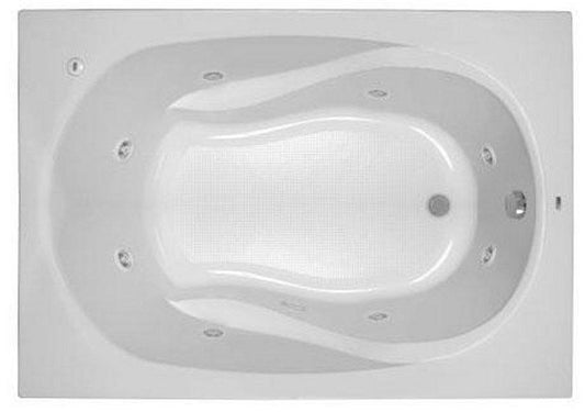 PROFLO® Lansford 60 x 42 in. Whirlpool Drop-In Bathtub with End Drain in White