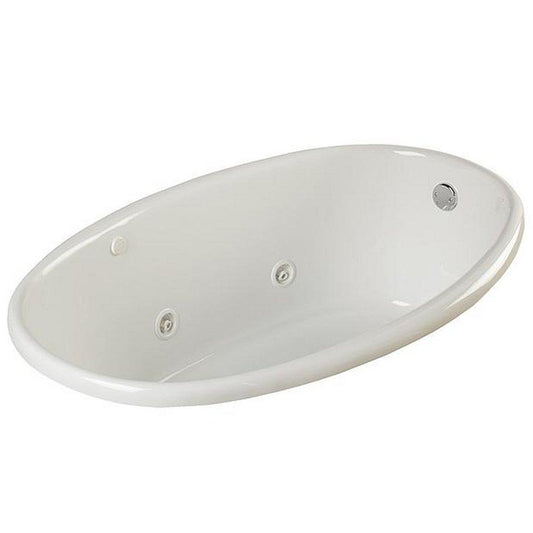 PROFLO® Plus A Series 70 x 40 in. Whirlpool Drop-In Bathtub with End Drain in Biscuit