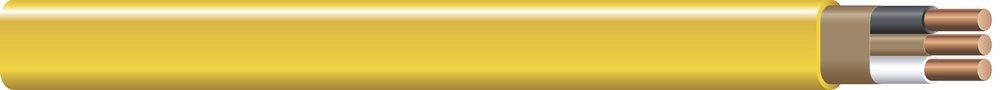 Southwire® Simpull® 250 ft. 12 ga 2-Conductor Sollid Copper NM-B Cable in Yellow
