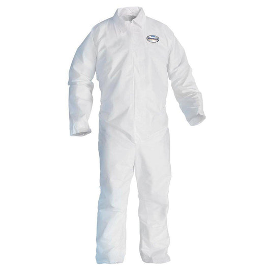 KleenGuard™ A20 Breathable Particle Protection Coveralls, Zipper Front, White, 2XL
