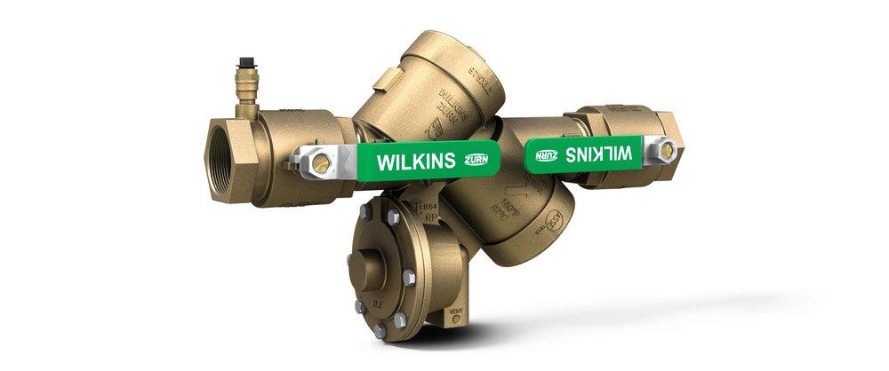 Zurn Wilkins 975XL2 2 in Bronze FPT Reduced Pressure Principle Assembly with Quarter-Turn Ball Valves