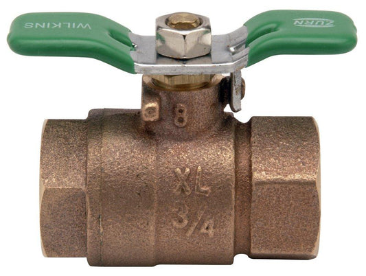 Zurn Wilkins 850XL 1 in. Bronze Full Port FNPT 400# Ball Valve