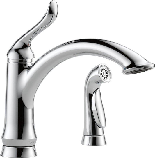 Delta Faucet Linden™ Single Handle Kitchen Faucet with Side Spray in Chrome