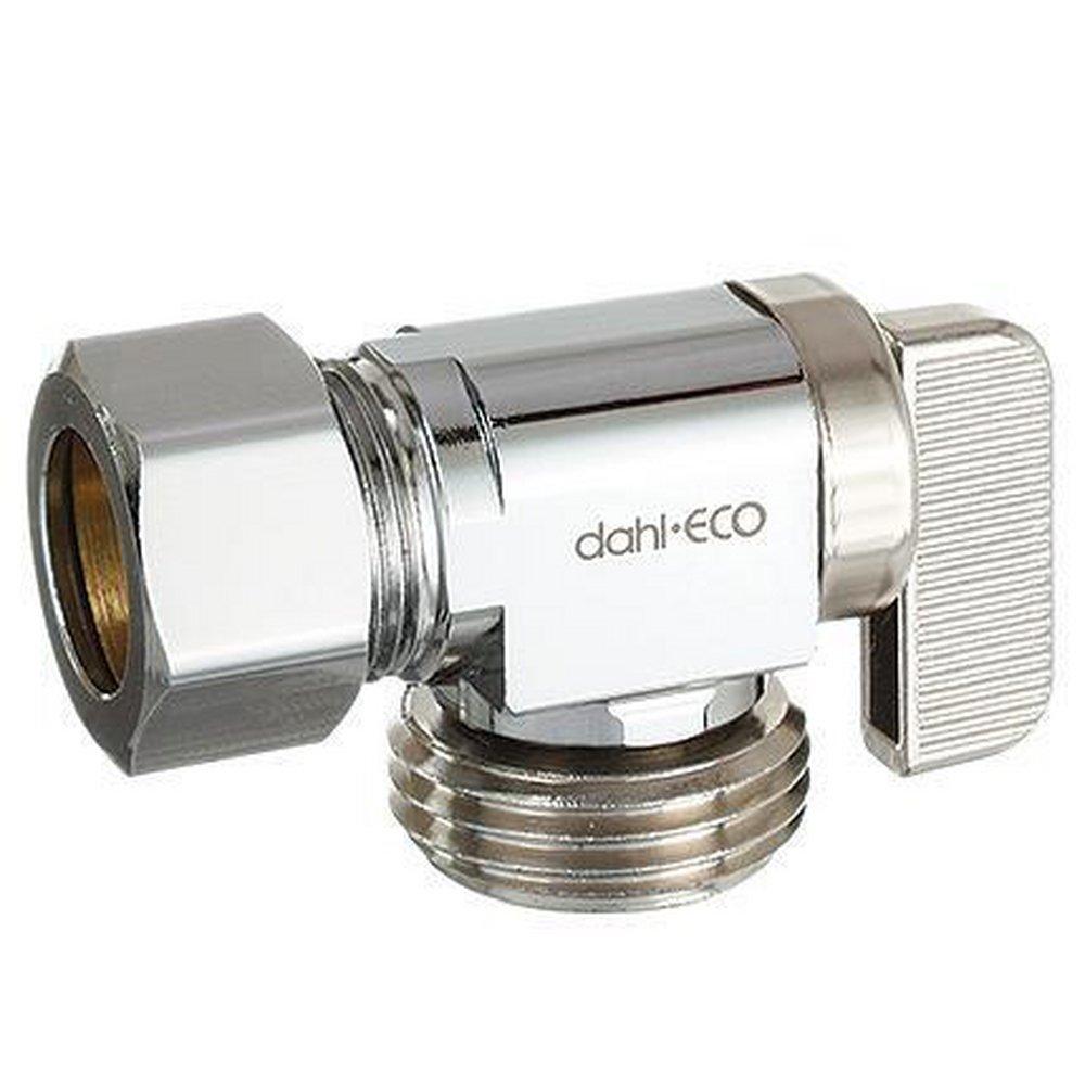 dahl Valve Mini-Ball™ 5/8 in. OD Compression x MGHT Loose Key Angle Supply Stop Valve in Chrome Plated