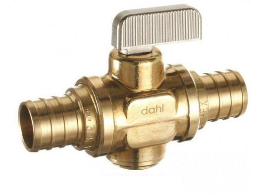 dahl Valve Mini-Ball™ 3/4 in. Female Solder x F1807 Loose Key Straight Supply Stop Valve in Rough Brass
