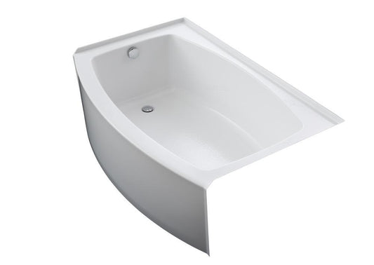KOHLER Expanse® 60 in. x 38 in. Soaker Alcove Bathtub with Left Drain in White
