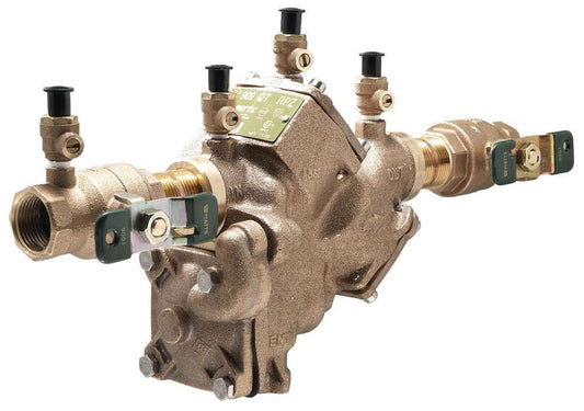 Watts LF909 Series 3/4 in Bronze FPT Reduced Pressure Zone Assembly with Quarter-Turn Ball Valves