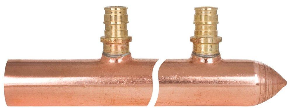 Sioux Chief PowerPex® BranchMaster™ Copper Male Sweat x Spin Closed 1 in. 6 Outlet Valve Manifold