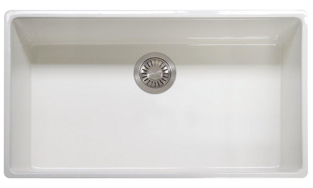 Franke Farm House 36 in. Farmhouse Fireclay Single Bowl Kitchen Sink in White