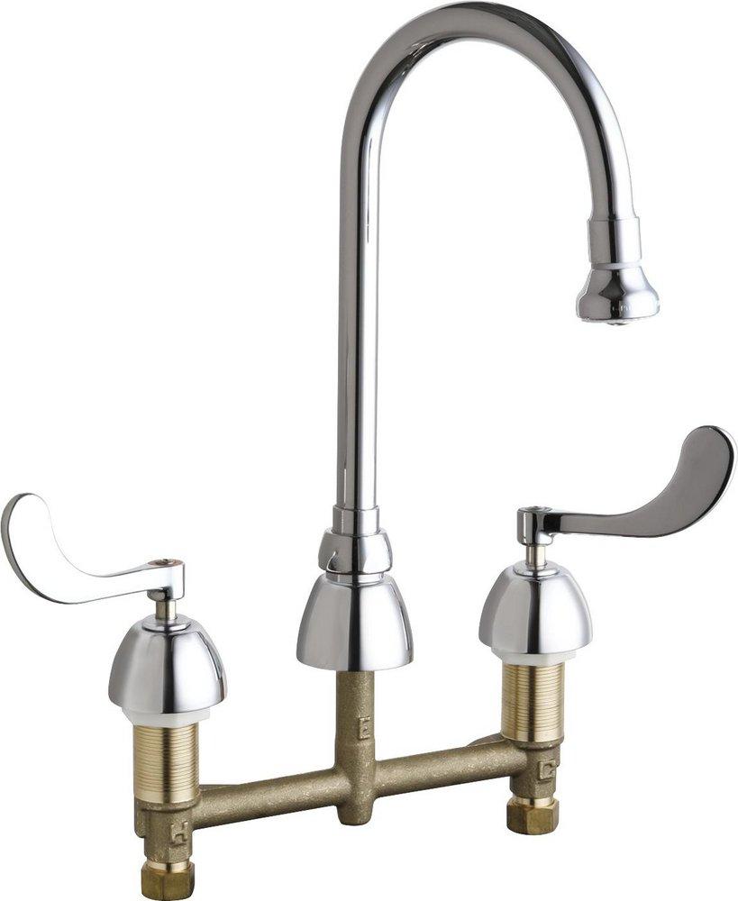 Two Handle Kitchen Faucet in Polished Chrome