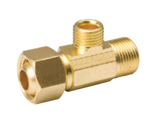 B & K Industries EZ Connect® 1/2 x 1/4 in. Brass Valve Tee