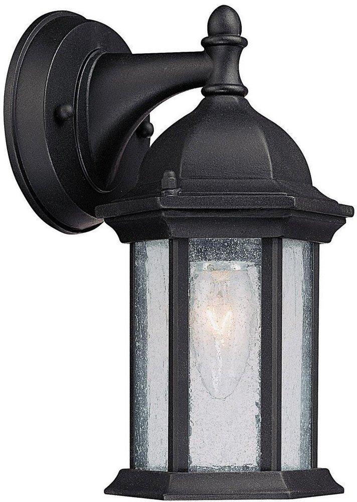 Capital Lighting Main Street 75 W 1-Light Medium Lantern in Black