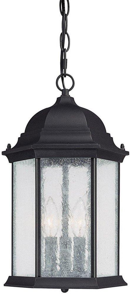 Capital Lighting Main Street 3-Light Hanging Lantern in Black