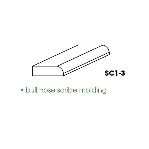 AW-SC1-3 (SM) ( (AW-GW-TW-PW) Bull nose scribe Molding 96")