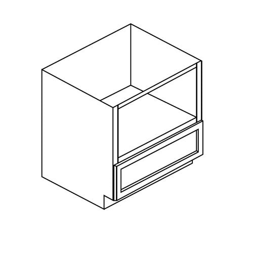 PW-B30MW (30"W) ( Microwave Base - 30"x24"x34.5" * 26 7/8"x18"H opening with 1 Drawer )