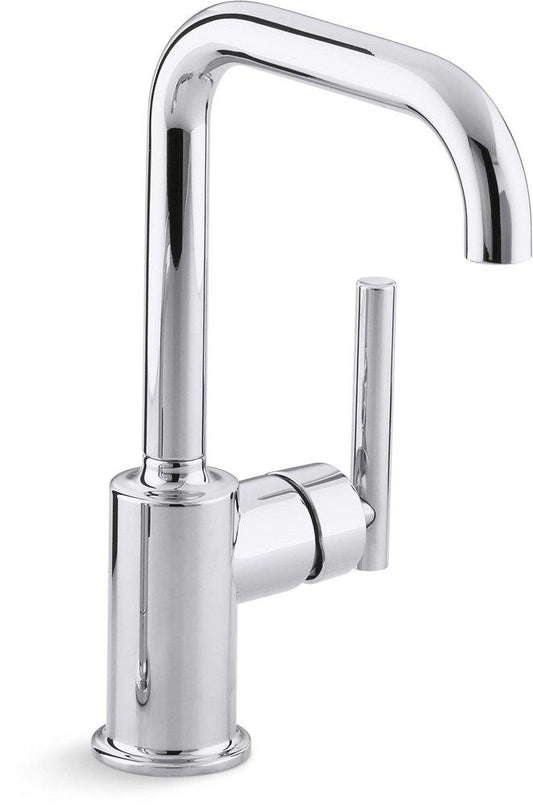 KOHLER Purist® Single Handle Monoblock Bar Faucet in Polished Chrome