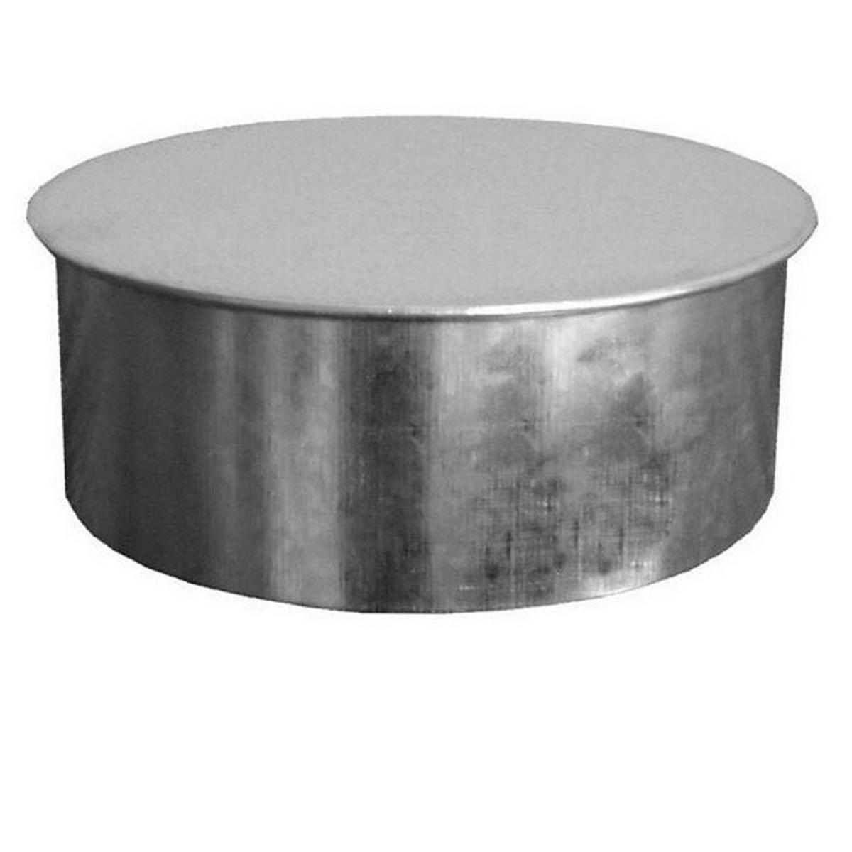 12 in. Galvanized Steel Duct Cap in Round Duct