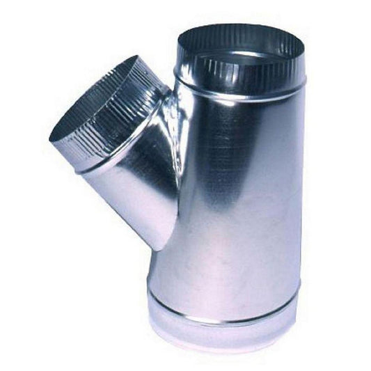 16 in. x 14 in. x 14 in. 26 ga Galvanized Steel Splitter Wye