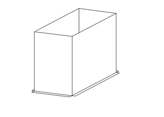 13-3/8 in x 20-1/4 in x 36 in 26 ga Plenum Sleeve