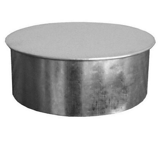 4 in. Galvanized Steel Duct Cap in Round Duct