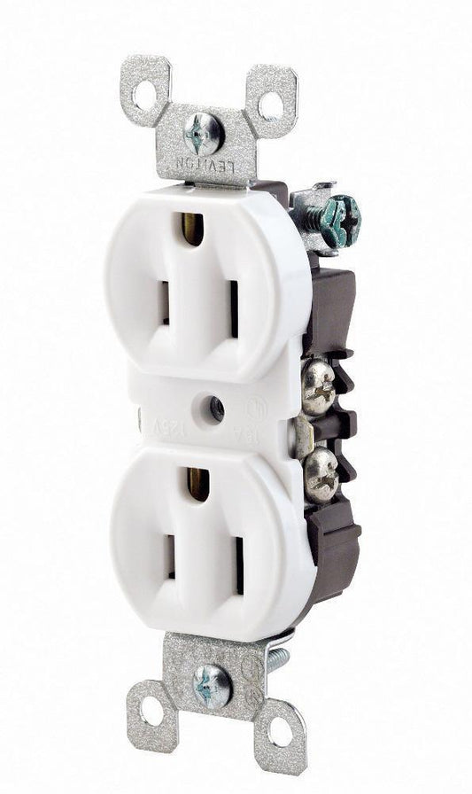 15A 125V Duplex Receptacle in White
