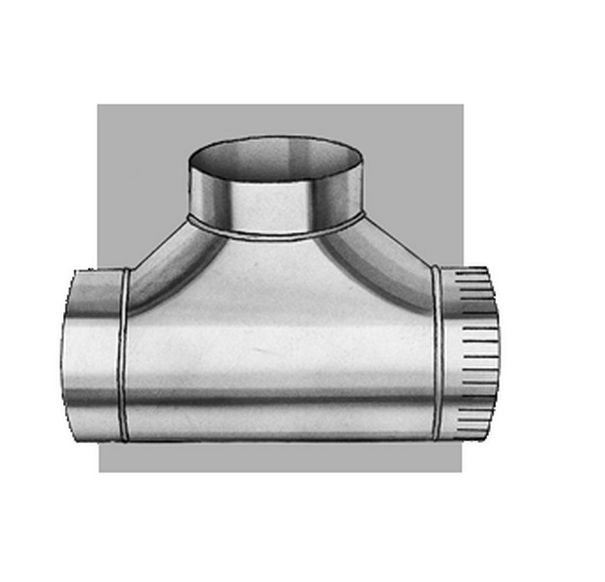 7 x 7 x 7 x 13-3/4 in. Duct Tee with Crimp