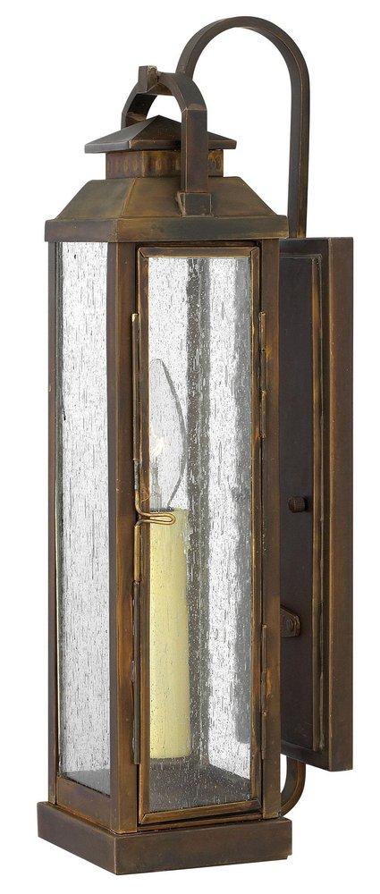 17-1/2 in. 60W 1-Light Outdoor Wall Lantern in Sienna