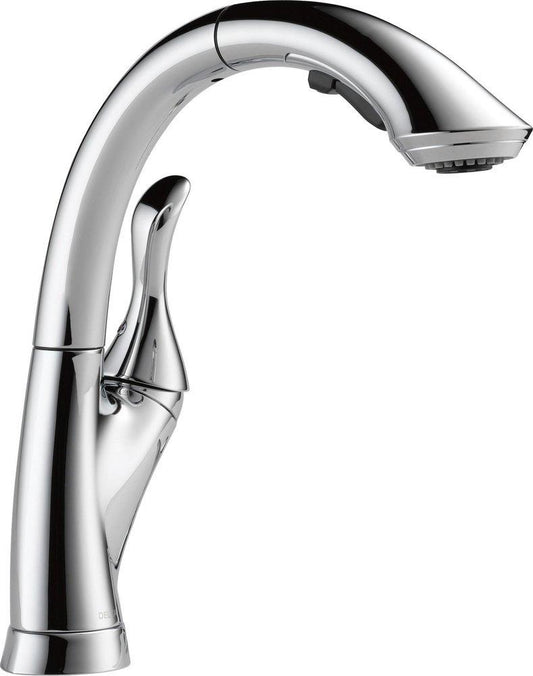 Delta Faucet Linden™ Single Handle Pull Out Kitchen Faucet in Chrome