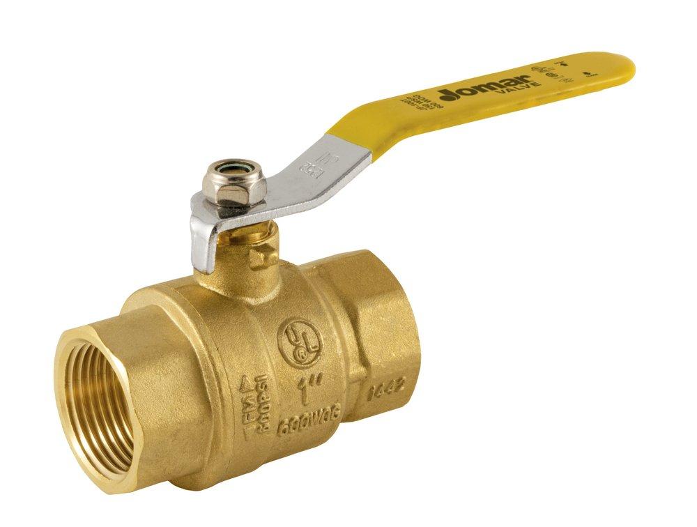 Jomar International JF-100T 3/4 in. Brass Full Port Threaded 600# Ball Valve