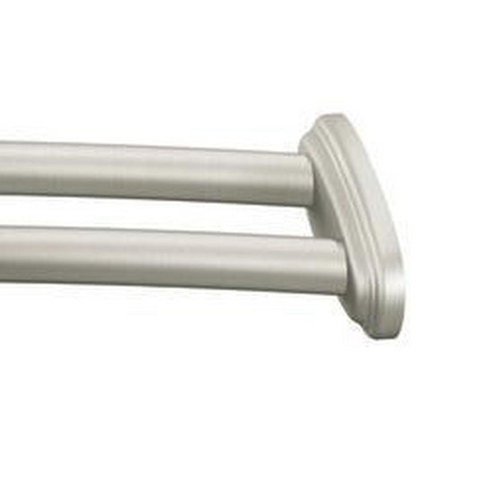 Double Curved Shower Rod in Brushed Nickel