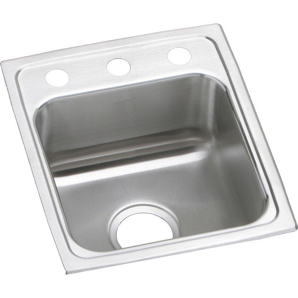 Elkay Gourmet 29 x 22 in. 3 Hole Stainless Steel Double Bowl Drop-in Kitchen Sink in Lustrous Satin