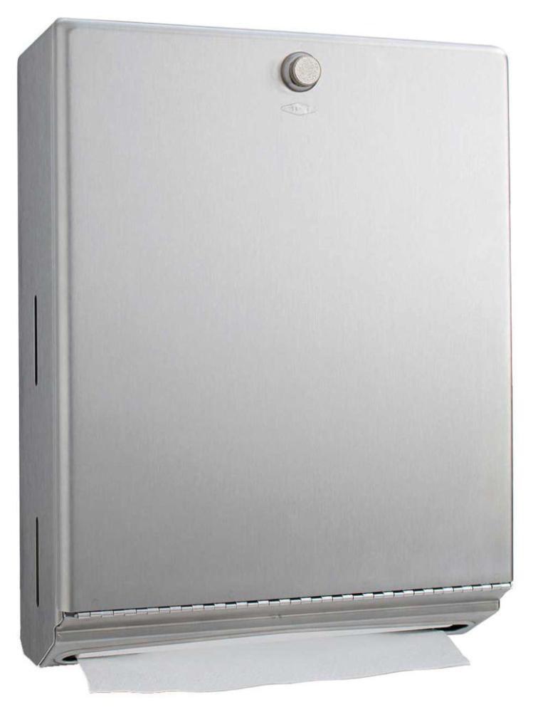 3-15/16 in. Surface Mount Paper Towel Dispenser in Satin Stainless Steel