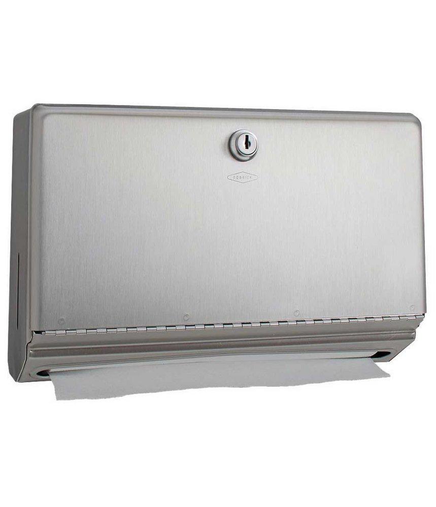 Surface Mount Paper Towel Dispenser in Satin Stainless Steel