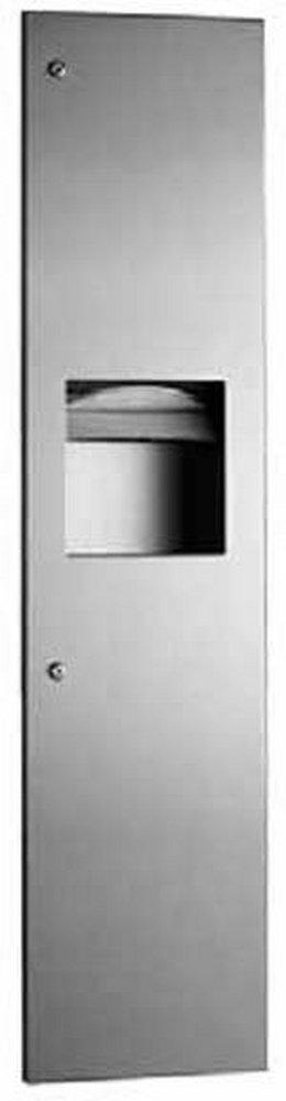 Bobrick TrimLine Series™ 2-5/16 in. Paper Towel Dispenser with Waste Receptacle in Satin Stainless Steel