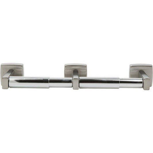 Bobrick Classic Series 3-15/16 in. Double Roll Toilet Tissue Dispenser in Satin Stainless Steel