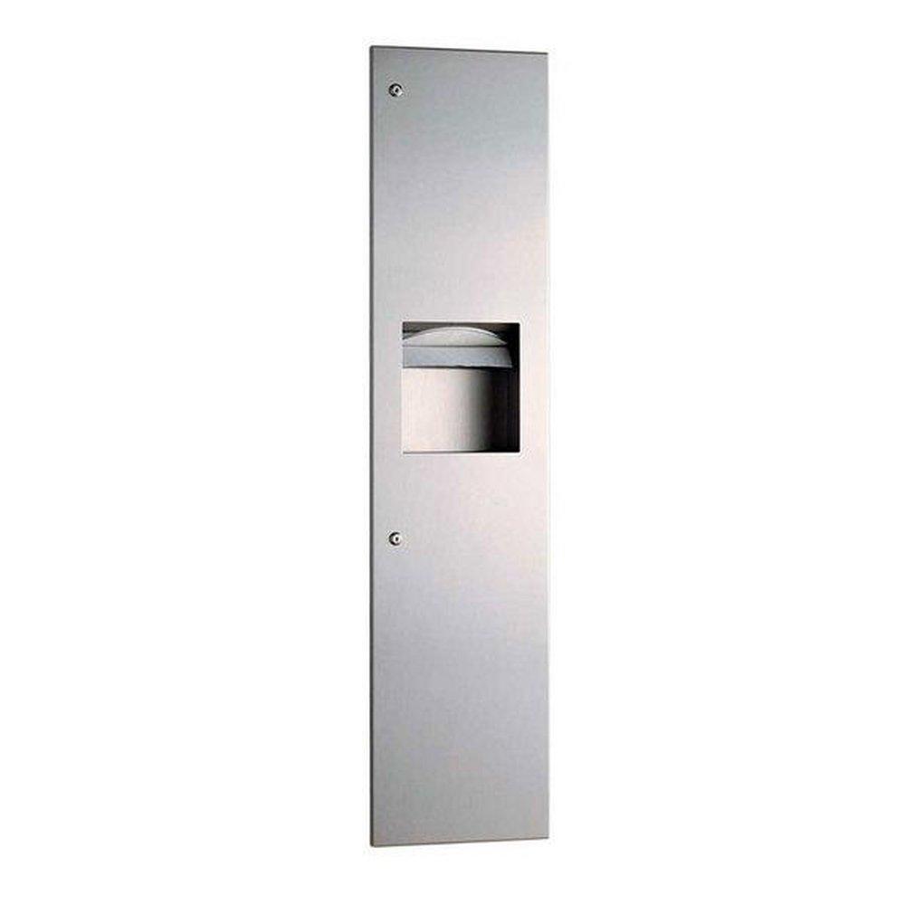 Bobrick TrimLine Series™ Paper Towel Dispenser with Waste Receptacle in Satin Stainless Steel