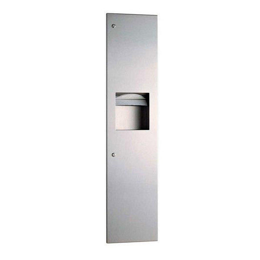 Bobrick TrimLine Series™ Paper Towel Dispenser with Waste Receptacle in Satin Stainless Steel