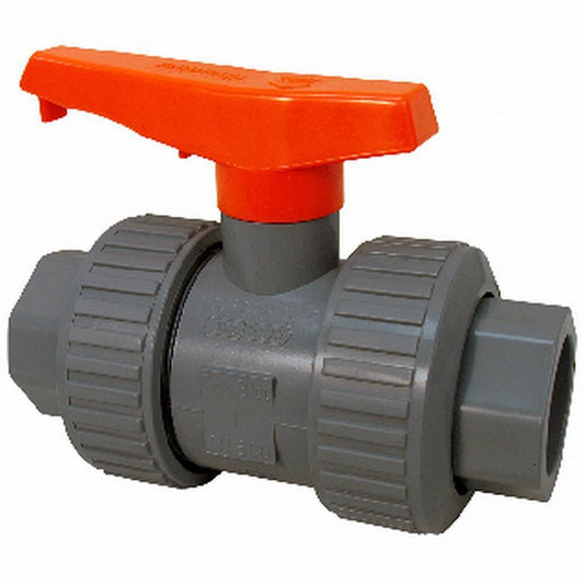 Chemtrol Model D 2 in. PVC Full Port Socket and FNPT 250# Ball Valve