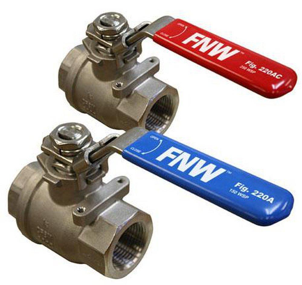 FNW® Figure 220AC 1 in. Stainless Steel Full Port FPT 2000# Ball Valve