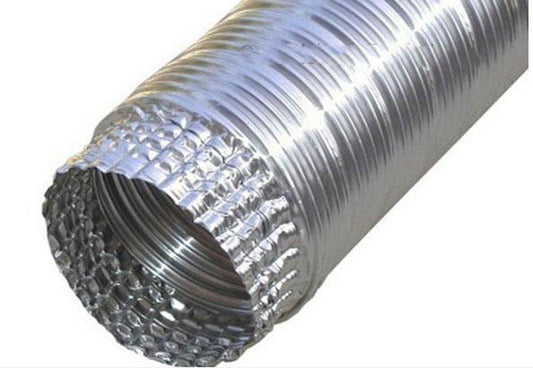 4 in. x 8 ft. Silver Uninsulated Flexible Air Duct